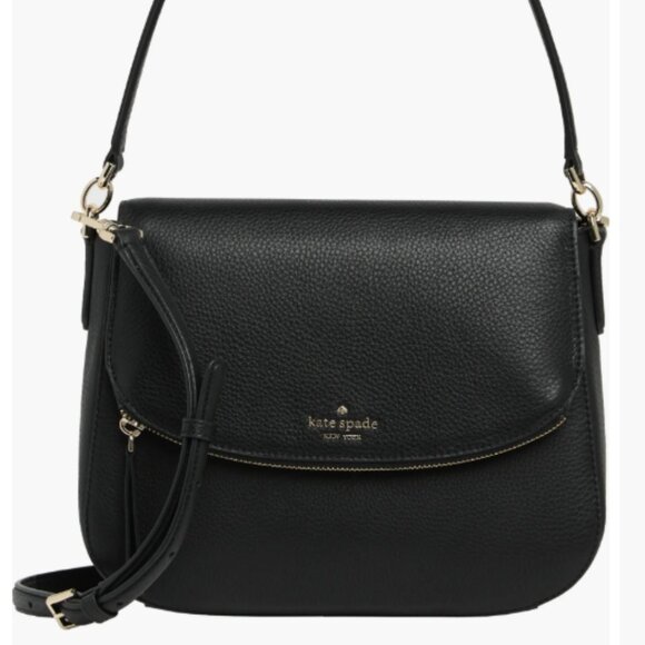 kate spade Handbags - Black Kate Spade Jackson Medium Flap Shoulder Bag